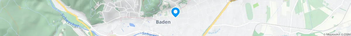 Kartendarstellung des Standorts für Heilquell-Apotheke in 2500 Baden